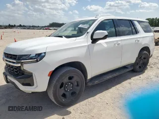 2022 Chevrolet Tahoe Commercial with VIN 1GNSCLED9NR248108, listed as a Copart auction lot 65345005 with 124,684 mi miles and Clean title. Bid and sale history available at DreamBid. Image 1.