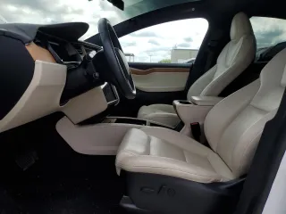 2020 Tesla Model X Long Range with VIN 5YJXCBE24LF253100, listed as a Copart auction lot 53601095 with Not Provided miles and Salvage Title. Bid and sale history available at carsss.com. Image 7.