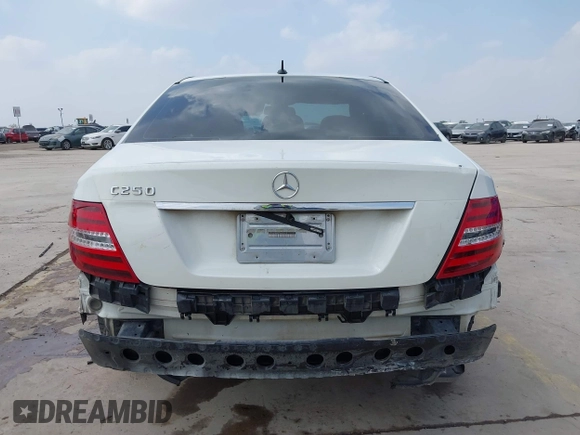 2012 Mercedes-Benz C-Class C 250 Sport with VIN WDDGF4HB9CA652615, listed as a IAAI auction lot 41945573 with 157,522 mi miles. Bid and sale history available at carsss.com. Image 17.