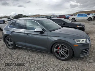 2018 Audi SQ5 Prestige with VIN WA1C4AFY3J2185410, listed as a Copart auction lot 56723415 with 95,482 mi miles and Salvage title. Bid and sale history available at DreamBid. Image 4.