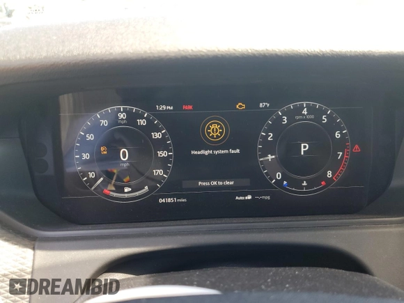 2018 Land Rover Range Rover Velar S with VIN SALYB2RV2JA758675, listed as a Copart auction lot 65930853 with 41,851 mi miles. Bid and sale history available at carsss.com. Image 9.