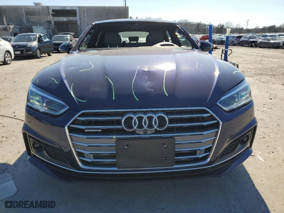 2019 Audi A5 Sportback Prestige with VIN WAUFNDF5XKA067981, listed as a Copart auction lot 46570915 with NaN miles and Salvage Title. Bid and sale history available at carsss.com. Image 5.