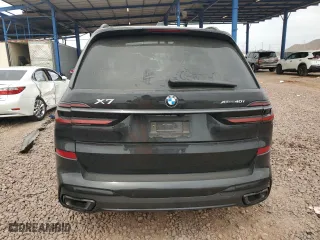 2025 BMW X7 xDrive40i with VIN 5UX23EM0XS9W34615, listed as a Copart auction lot 49851755 with 0 mi miles and Salvage Title. Bid and sale history available at carsss.com. Image 6.