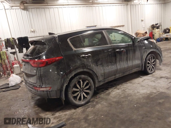 2018 Kia Sportage EX with VIN KNDPNCAC4J7422646, listed as a IAAI auction lot 41629033 with 83,483 mi miles and . Bid and sale history available at carsss.com. Image 4.