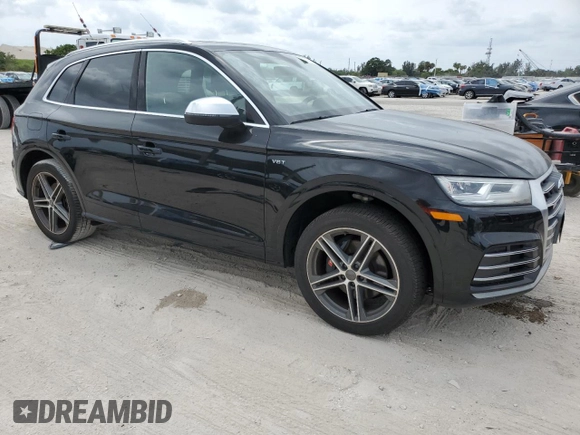 2018 Audi SQ5 Prestige with VIN WA1C4AFY9J2028352, listed as a Copart auction lot 50319905 with 44,642 mi miles and Salvage Title. Bid and sale history available at carsss.com. Image 4.
