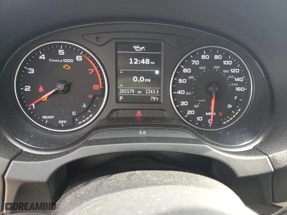 2016 Audi A3 1.8T Premium with VIN WAUA7GFF2G1028288, listed as a Copart auction lot 44157125 with 205,579 mi miles and Salvage Title. Bid and sale history available at carsss.com. Image 9.