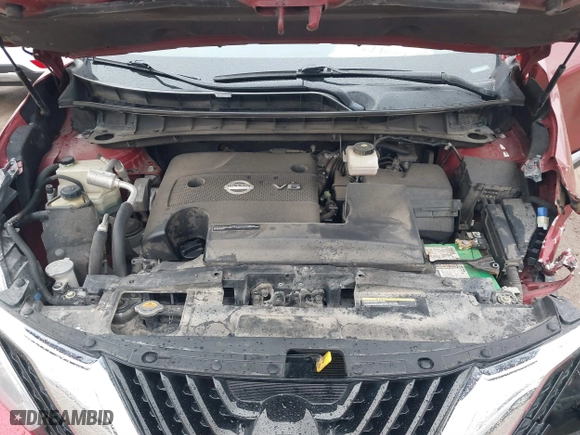 2018 Nissan Murano Platinum with VIN 5N1AZ2MH8JN186201, listed as a IAAI auction lot 41224699 with 168,669 mi miles. Bid and sale history available at carsss.com. Image 10.