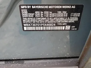 2023 BMW X1 xDrive28i с VIN WBX73EF01P5X46824, выставлен на аукционе Copart как лот 60524155 с пробегом 59 957 миль миль и Чистый • Clean title. История ставок и продаж доступна на DreamBid. Изображение 13.