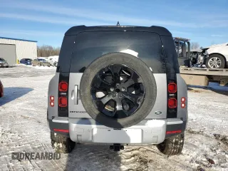 2023 Land Rover Defender S with VIN SALEJ6EX7P2243744, listed as a Copart auction lot 55748345 with 18,822 mi miles and Salvage title. Bid and sale history available at DreamBid. Image 6.