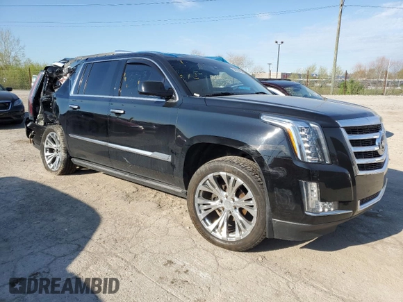 2015 Cadillac Escalade ESV Premium with VIN 1GYS4JKJ7FR174963, listed as a Copart auction lot 54195675 with 120,171 mi miles and Salvage title. Bid and sale history available at DreamBid. Image 4.