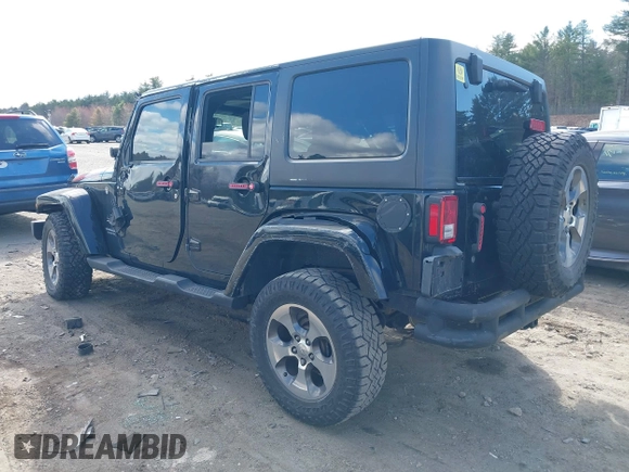 2017 Jeep Wrangler Unlimited Sahara with VIN 1C4BJWEG8HL711566, listed as a IAAI auction lot 42047290 with 147,789 mi miles and . Bid and sale history available at DreamBid. Image 3.