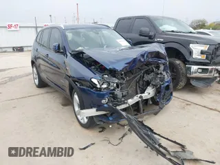 2017 BMW X3 sDrive28i with VIN 5UXWZ7C31H0V91190, listed as a IAAI auction lot 38353174 with 55,603 mi miles. Bid and sale history available at carsss.com. Image 1.
