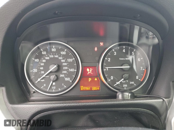 2009 BMW 3 Series 328i with VIN WBAWV13559P123125, listed as a Copart auction lot 46051985 with 77,791 mi miles and Salvage Title. Bid and sale history available at DreamBid. Image 9.