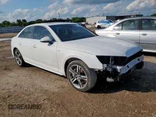 2018 Audi A4 Premium Plus with VIN WAUENAF40JA139187, listed as a Copart auction lot 58525945 with 67,889 mi miles and Salvage title. Bid and sale history available at DreamBid. Image 4.