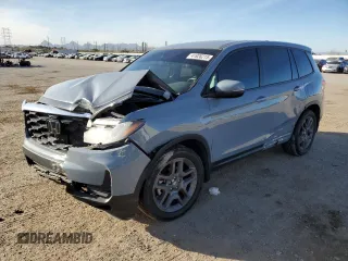 2022 Honda Passport EX-L z VIN 5FNYF7H55NB004855, wystawiony jako Copart lot #41926215 z przebiegiem 78 425 mil mil oraz Szkoda całkowita • Salvage title. Historia ofert i sprzedaży dostępna na DreamBid. Obrazek 1.