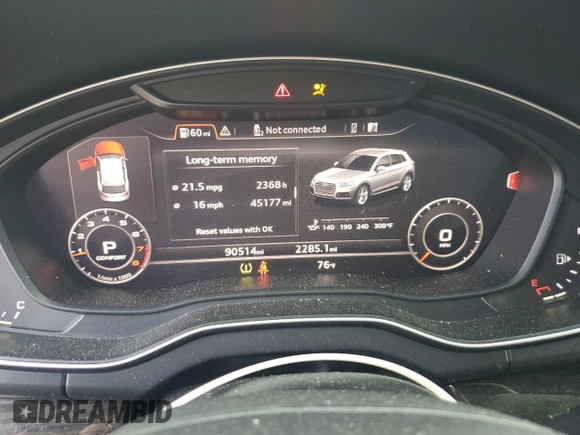 2018 Audi Q5 Premium z VIN WA1ANAFYXJ2062370, wystawiony jako Copart lot #56679315 z przebiegiem 90 514 mil mil oraz Szkoda całkowita • Salvage title. Historia ofert i sprzedaży dostępna na DreamBid. Obrazek 9.