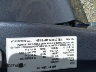 2023 Tesla Model 3 with VIN 5YJ3E1EA4PF515844, listed as a IAAI auction lot 42321123 with 46,683 mi miles and . Bid and sale history available at DreamBid. Image 9.
