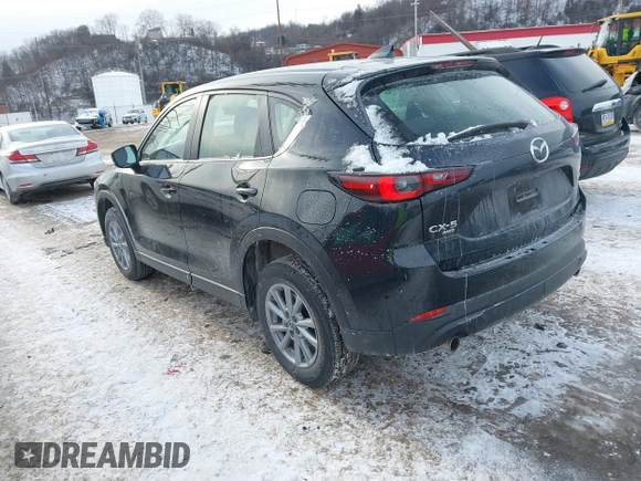2023 Mazda CX-5 2.5 S with VIN JM3KFBAM3P0233411, listed as a IAAI auction lot 41339203 with 25,174 mi miles. Bid and sale history available at carsss.com. Image 3.