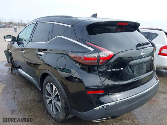 2023 Nissan Murano SV with VIN 5N1AZ2BJ6PC111250, listed as a IAAI auction lot 41567618 with 52,783 mi miles. Bid and sale history available at carsss.com. Image 3.