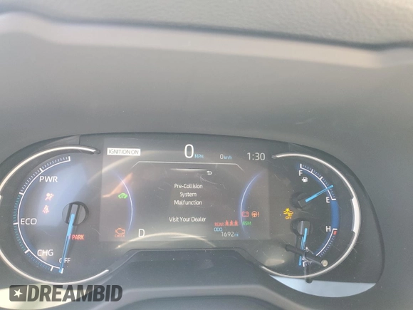 2025 Toyota RAV4 Hybrid XLE Premium with VIN 2T3B6RFVXSW084227, listed as a Copart auction lot 48907275 with 1,692 mi miles and Salvage Title. Bid and sale history available at DreamBid. Image 9.