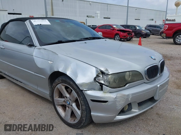 2006 BMW 3 Series 325Ci with VIN WBABW33416PX83768, listed as a IAAI auction lot 41753019 with 116,411 mi miles. Bid and sale history available at carsss.com. Image 6.