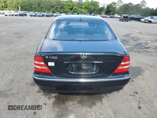 2002 Mercedes-Benz S 500 with VIN WDBNG75J92A289239, listed as a Copart auction lot 59052135 with Not provided miles and Salvage title. Bid and sale history available at DreamBid. Image 6.