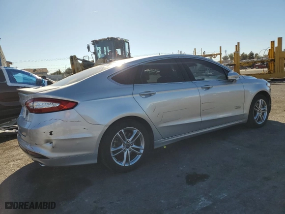 2016 Ford Fusion Energi Titanium with VIN 3FA6P0SU5GR356675, listed as a Copart auction lot 50097305 with 117,020 mi miles and Salvage Title. Bid and sale history available at carsss.com. Image 3.