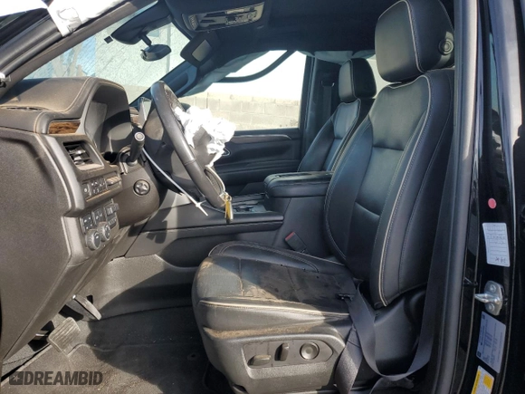 2021 Chevrolet Suburban Premier with VIN 1GNSKFKD5MR338668, listed as a Copart auction lot 86410054 with 0 mi miles and Salvage Title. Bid and sale history available at carsss.com. Image 7.