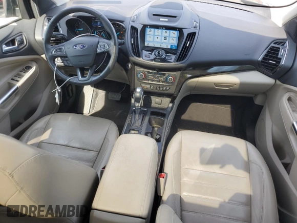 2018 Ford Escape Titanium with VIN 1FMCU9J91JUA47420, listed as a Copart auction lot 61846795 with 77,246 mi miles and Salvage title. Bid and sale history available at DreamBid. Image 8.