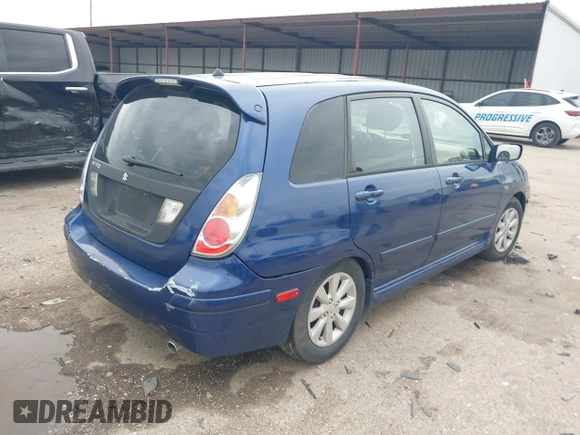 2005 Suzuki Aerio SX with VIN JS2RC61H555303720, listed as a IAAI auction lot 41911707 with 138,286 mi miles and . Bid and sale history available at DreamBid. Image 4.