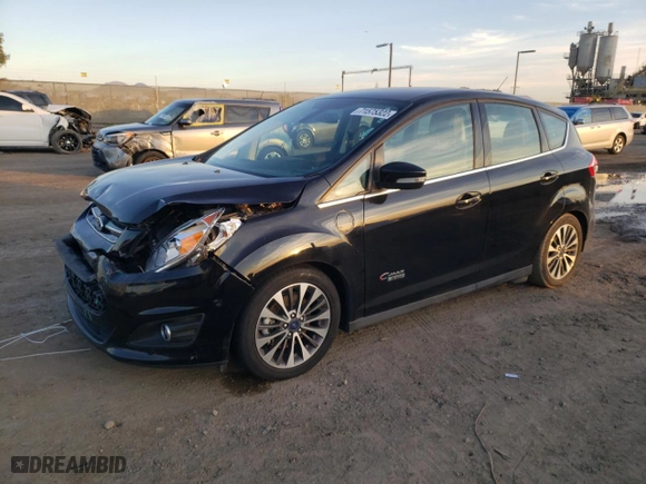 2017 Ford C-Max Energi Titanium with VIN 1FADP5FU7HL107082, listed as a Copart auction lot 71575322 with 86,245 mi miles. Bid and sale history available at carsss.com. Image 1.