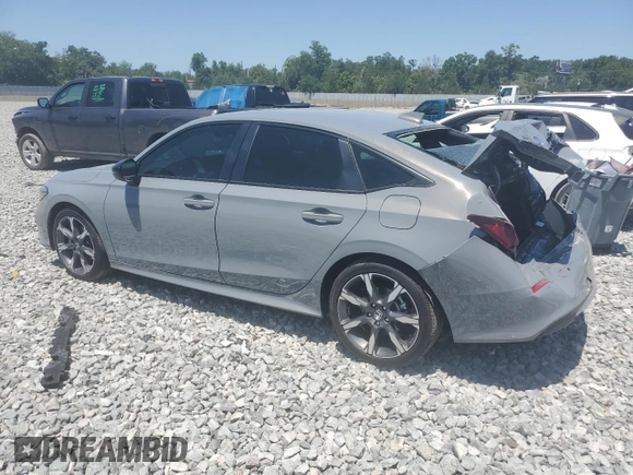 2025 Honda Civic Sedan Hybrid Sport with VIN 2HGFE4F8XSH314481, listed as a Copart auction lot 53243185 with 1,855 mi miles and Salvage Title. Bid and sale history available at carsss.com. Image 2.