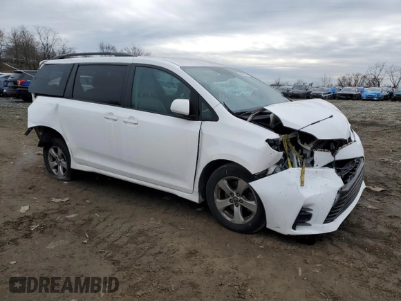 2018 Toyota Sienna LE Auto Access Seat with VIN 5TDKZ3DC1JS904717, listed as a Copart auction lot 43909145 with 66,111 mi miles and Salvage Title. Bid and sale history available at carsss.com. Image 4.