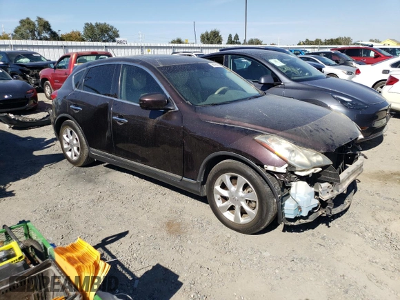 2010 Infiniti EX Journey with VIN JN1AJ0HR5AM753475, listed as a Copart auction lot 68758514 with 212,796 mi miles and Salvage Title. Bid and sale history available at DreamBid. Image 4.
