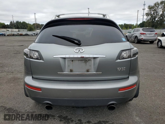2005 Infiniti FX35 with VIN JNRAS08W15X220057, listed as a Copart auction lot 68580064 with 209,893 mi miles and Salvage Title. Bid and sale history available at carsss.com. Image 6.