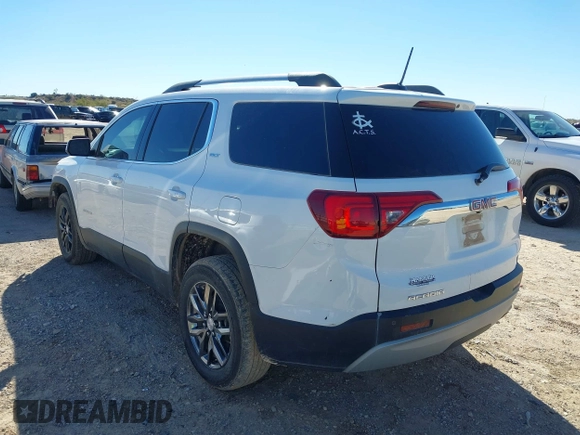2017 GMC Acadia SLT with VIN 1GKKNMLA3HZ273600, listed as a IAAI auction lot 41055823 with 107,770 mi miles. Bid and sale history available at carsss.com. Image 3.