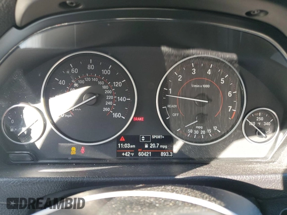 2017 BMW 3 Series 340i xDrive with VIN WBA8B7C59HK806459, listed as a Copart auction lot 82413934 with 60,421 mi miles and Salvage Title. Bid and sale history available at carsss.com. Image 9.