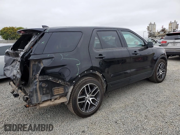 2016 Ford Explorer Sport with VIN 1FM5K8GT4GGB72866, listed as a Copart auction lot 59406495 with 111,306 mi miles and Salvage title. Bid and sale history available at DreamBid. Image 3.