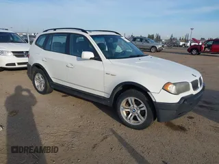 2004 BMW X3 3.0i with VIN WBXPA93454WC34741, listed as a IAAI auction lot 41728485 with 268,922 mi miles. Bid and sale history available at carsss.com. Image 1.