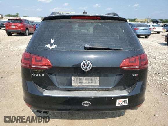2016 Volkswagen Golf SportWagen TSI S with VIN 3VWC17AU1GM523181, listed as a Copart auction lot 60384164 with 0 mi miles and Salvage Title. Bid and sale history available at carsss.com. Image 6.