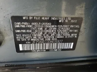 2013 Subaru Forester X Limited with VIN JF2SHAEC0DH435927, listed as a Copart auction lot 55573185 with 90,116 mi miles and Salvage title. Bid and sale history available at DreamBid. Image 14.