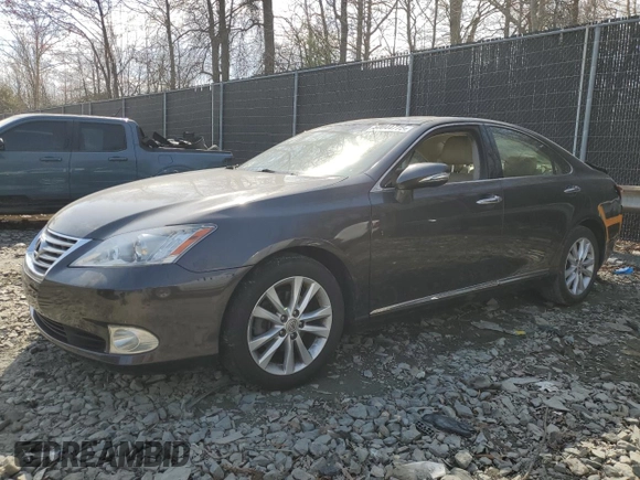 2012 Lexus ES with VIN JTHBK1EG7C2504440, listed as a Copart auction lot 50044775 with 255,978 mi miles and Salvage Title. Bid and sale history available at carsss.com. Image 1.