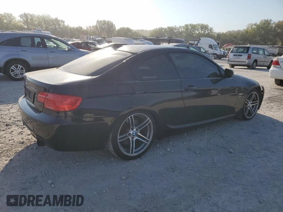 2011 BMW 3 Series 335is with VIN WBAKG1C58BE617991, listed as a Copart auction lot 75038714 with Not Provided miles and Salvage Title. Bid and sale history available at carsss.com. Image 3.