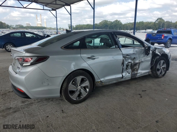 2017 Hyundai Sonata Hybrid Limited with VIN KMHE34L34HA066580, listed as a Copart auction lot 77194564 with 97,596 mi miles and Salvage Title. Bid and sale history available at carsss.com. Image 3.