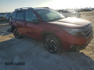 2025 Subaru Forester Limited z VIN JF2SLDRC5SH489571, wystawiony jako Copart lot #56258755 z przebiegiem 226 mil mil oraz Szkoda całkowita • Salvage title. Historia ofert i sprzedaży dostępna na DreamBid. Obrazek 4.