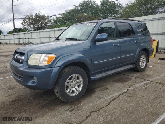 2006 Toyota Sequoia Limited with VIN 5TDBT48A76S258557, listed as a Copart auction lot 60426044 with 146,584 mi miles and Salvage Title. Bid and sale history available at carsss.com. Image 1.
