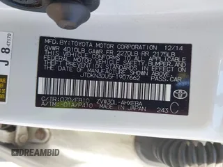 2015 Toyota Prius Four with VIN JTDKN3DU5F1907662, listed as a IAAI auction lot 42048565 with 84,458 mi miles. Bid and sale history available at carsss.com. Image 9.