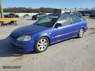 2000 Honda Civic Si with VIN 1HGEM1159YL104380, listed as a Copart auction lot 45902095 with 152,101 mi miles and Clean Title. Bid and sale history available at carsss.com. Image 1.