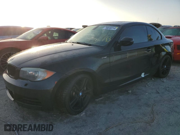 2012 BMW 1 Series 135i with VIN WBAUC9C50CVM12475, listed as a Copart auction lot 76049314 with 121,725 mi miles and Non repairable. Bid and sale history available at DreamBid. Image 1.