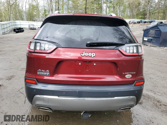 2019 Jeep Cherokee Limited с VIN 1C4PJMDX0KD253910, выставлен на аукционе Copart как лот 55830235 с пробегом 81 008 миль миль и Списание • Salvage title. История ставок и продаж доступна на DreamBid. Изображение 6.